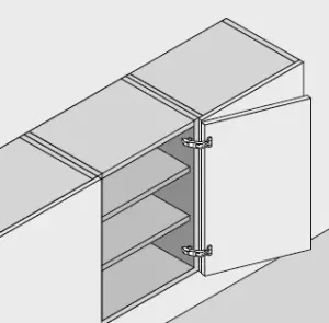 BLUM 71T6550 závěs, naložený, vrut, 170° Blum
