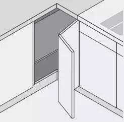 BLUM 79T8500 závěs skládací, rohová dvířka, vrut, 60°