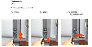 BLUM 91K9550 pro vestavěné lednice vrut