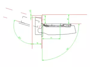 HETTICH 9073567 Sensys 8645i B12,5 TH58, s předmontovanými pouzdry SiSy Hettich