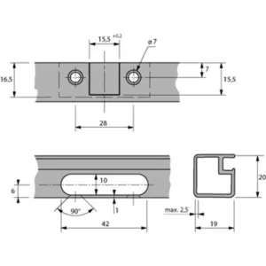 HETTICH 9091744 Sensys 8638i naložený B12,5 SiSy pro alu rámeček obsidián Hettich