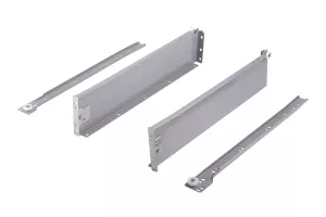 StrongRoll zásuvka, kolečkový výsuv s bočnicí, H54/450-500mm/25kg, šedá // | 450mm/25kg, 500mm/25kg