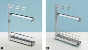 HETTICH 9207580 čelní výsuv Arena Style 90°, chrom