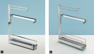 HETTICH 9207582 čelní výsuv s věšákem Arena Classic 90°, stříbrný