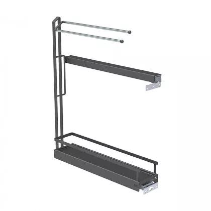 KES 233465 boční koš a držák utěrek, 150mm, Arena Style, pravý, antracit Kesseböhmer
