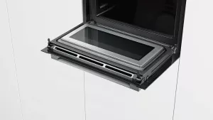 Vestavná kompaktní trouba s mikrovlnami Bosch CMG633BB1 60x45cm Černá