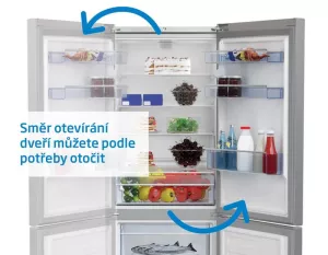 Chladnička s mrazničkou Beko BCHA275K4SN