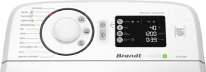 Volně stojící pračka vrchem plněná Brandt BT16524QN bílá