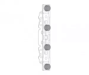BLUM 20S42T1 Aventos HK Top čelní kování pro tenké materiály, Expando T