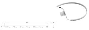 IF KIARO S LED spodní klopna s tlumením, Gunmetal, pro hl. 600mm s LED páskem Italiana Ferramenta IF KIARO S LED spodní klopna s tlumením, Gunmetal, pro hl. 600mm s LED páskem Italiana Ferramenta