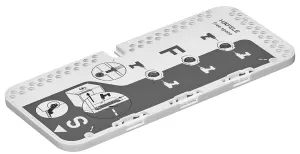 KES FREEspace mini vrtací/montážní šablona Kesseböhmer
