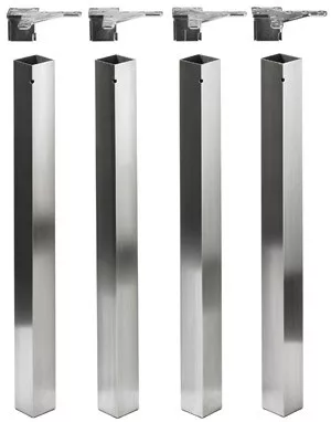 HETTICH 9078475 AFIO stolová noha čtvercová 700/60x60 mm nerez