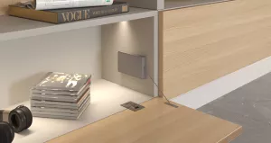 IF výklop KIARO EASY, spodní, slabý, tlumený, šedá Italiana Ferramenta