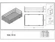 INOXA Koš drátěný plné dno ELLITE pro potr. skříň 300 mm titanium