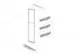 INOXA Rám pro potr. skříň "A" 1835-2185 x 475 x 246 mm pro skříň 300 mm s plnovýsuvem