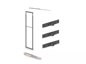 Rám pro potr. skříň "A" 859 ELLITE 1835-2185 x 480 mm pro skříň 150 mm s plnovýsuvem titanium Inoxa Rám pro potr. skříň "A" 859 ELLITE 1835-2185 x 480 mm pro skříň 150 mm s plnovýsuvem titanium Inoxa