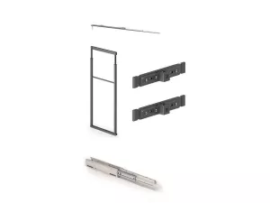 Rám pro potr. skříň "B" 859 ELLITE 1145-1495 x 480 mm pro skříň 150 mm s plnovýsuvem titanium Inoxa Rám pro potr. skříň "B" 859 ELLITE 1145-1495 x 480 mm pro skříň 150 mm s plnovýsuvem titanium Inoxa