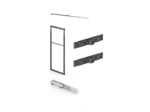 Rám pro potr. skříň "B" 859 ELLITE 1145-1495 x 480 mm pro skříň 400 mm s plnovýsuvem titanium Inoxa Rám pro potr. skříň "B" 859 ELLITE 1145-1495 x 480 mm pro skříň 400 mm s plnovýsuvem titanium Inoxa