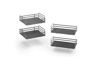  Sada 4 rohových košů plné dno pro DYNAMIC CORNER ELLITE titanium