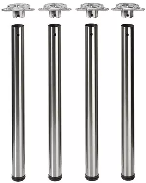 HETTICH Efua stolové nohy 710/50,60,80 mm matná černá //