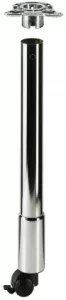 HETTICH 70211 Femi stolová noha 650/60 mm imitace nerezi