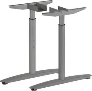 MILADESIGN podnož s regulací středová Linear LN 3102 - 3602 R stříbrná // | LN3102R, LN3302R, LN3402R, LN3602R 
