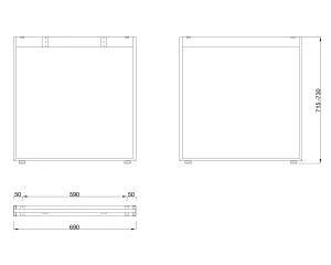 MILADESIGN podnož Mobilar M6207–Z antracit Mila Desing