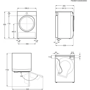 Sušička Electrolux EW8D595RCDC Sušička 800 UltraCare
