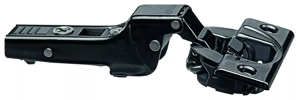 BLUM 71B9690 polonaložený, silné dveře, tlumený, Inserta 95° Onyx
