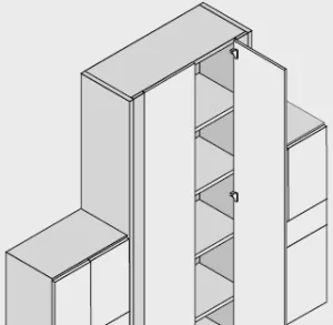 BLUM 79T9550 závěs, vložený, slepý úhel, vrut, 95°