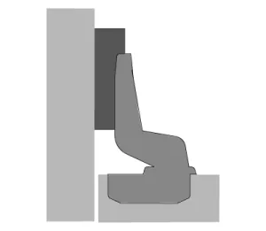 HETTICH 1078662 Slide-on závěs vložený 95° TH vrut pružina