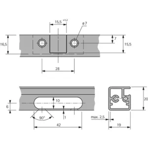 HETTICH 9155233 Intermat 9936 alu B13,5 TA22 Hettich