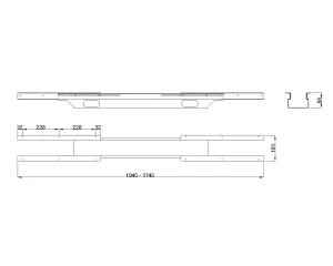 MILADESIGN kanál s regulací Linear LN0001 bílý Mila Desing