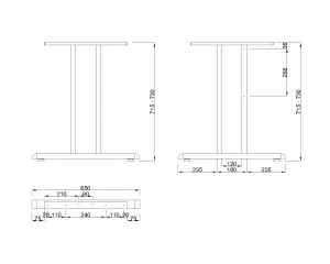 MILADESIGN podnož G2 ST202E bílá Mila Desing