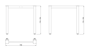 MILADESIGN podnož G6 ST522/80 bílá Mila Desing