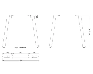 MILADESIGN podnož Mobilar M5408T–S černá Mila Desing