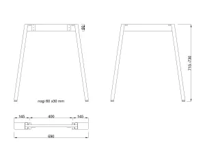 MILADESIGN podnož Mobilar M6307–S bílá Mila Desing