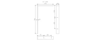 MILADESIGN příčník krajní na kryt G9 ST108 černý Mila Desing