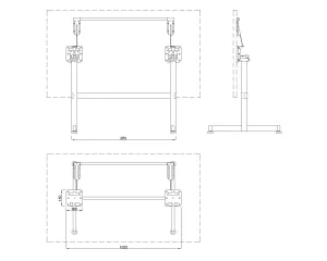 MILADESIGN podnož sklopná ST847U stříbrná Mila Desing