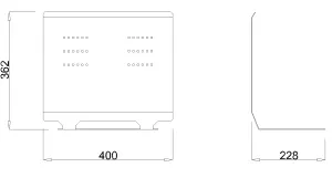MILADESIGN zástěna monitoru Quantum Q368 stříbrná Mila Desing MILADESIGN zástěna monitoru Quantum Q368 stříbrná Mila Desing