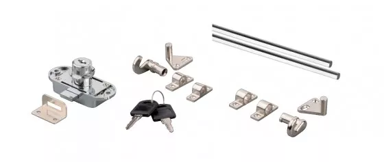 K-StrongLocks zámek trojcestný+tyče 1000mm