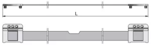 LEHMANN Tyč k zámku 515.02 (S65) 999 mm