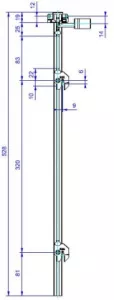 LEHMANN Tyč SVS3 Typ 5 (1+2 výška 544 mm)