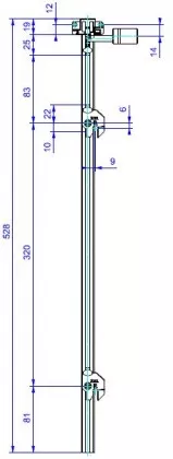 LEHMANN Tyč SVS3 Typ 5 (1+2 výška 544 mm)