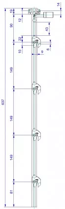 LEHMANN Tyč SVS3 Typ 9 (1+4 délka 639 mm)