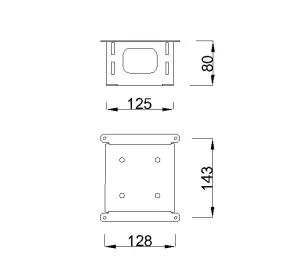 MILADESIGN Spojovací hlava G7 ST955/4x90 černá Mila Design