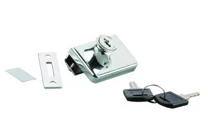 StrongLocks Zámek na dvě skla chrom Strong