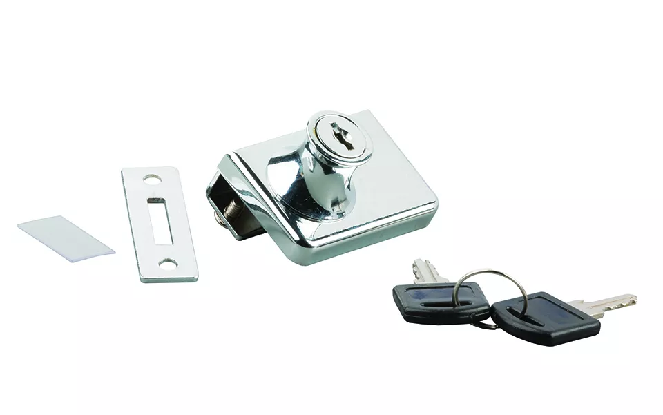 StrongLocks Zámek na dvě skla chrom Strong