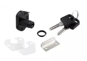 StrongLocks Zásuvkový zámek mini různé kombinace + kovový protikus černá
