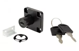 StrongLocks Zásuvkový zámek stejné kombinace + kovový protikus černá